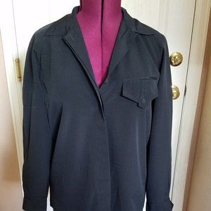 LADIES BLACK DRESS SHIRT BY MARTINIQUE SIZE M